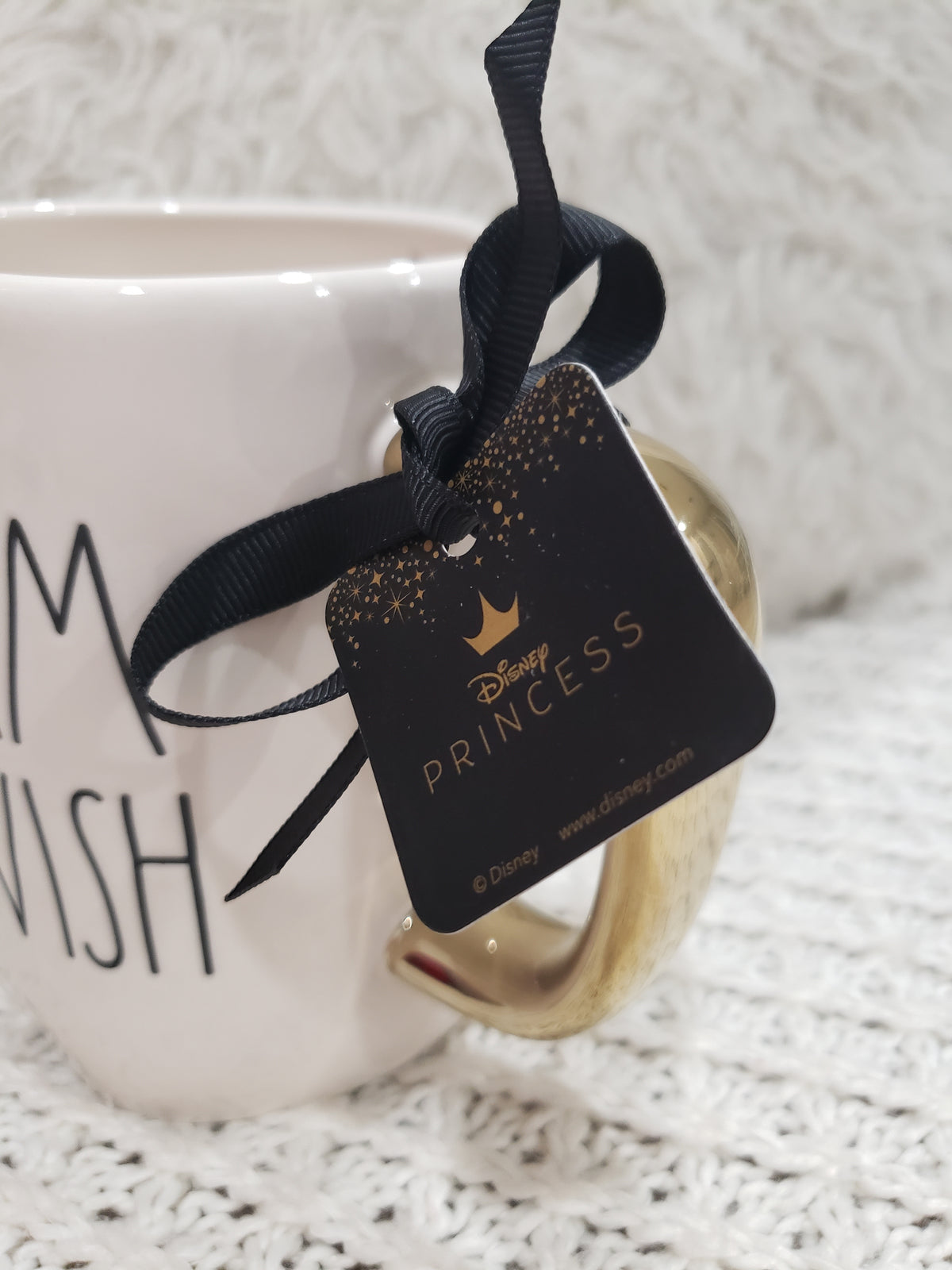 Rae Dunn &quot;A Dream Is A Wish&quot; Cinderella Double Sided Mug Disney&#39;s Cinderella Princess Collection