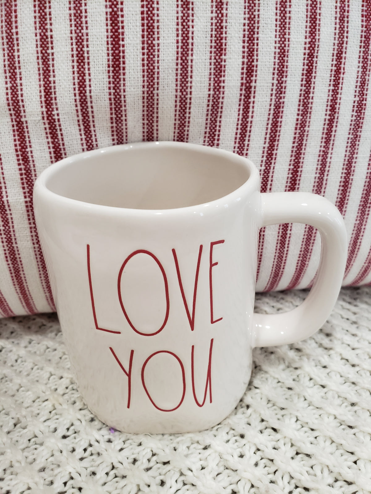Rae Dunn &quot;Love You&quot; White Mug Collection