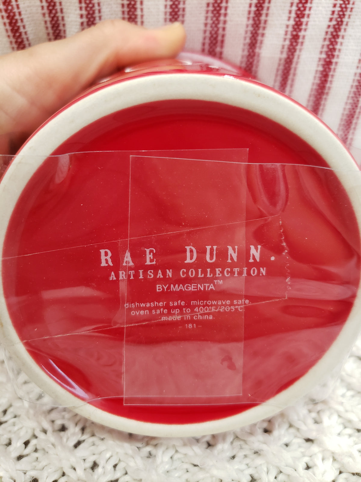 Rae Dunn &quot;Xoxo&quot; Red Ceramic Mini Casserole Dish/ Pot Kitchen Collection.