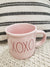 Rae Dunn "Xoxo" Powder Pink Camper Mug Collection