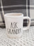 Rae Dunn "Ask Grandpa" White Mug Collection