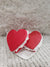 Pip Posh Design Faux Sweet Décor Whipped Filled Red Heart Cookies Valentines Collection