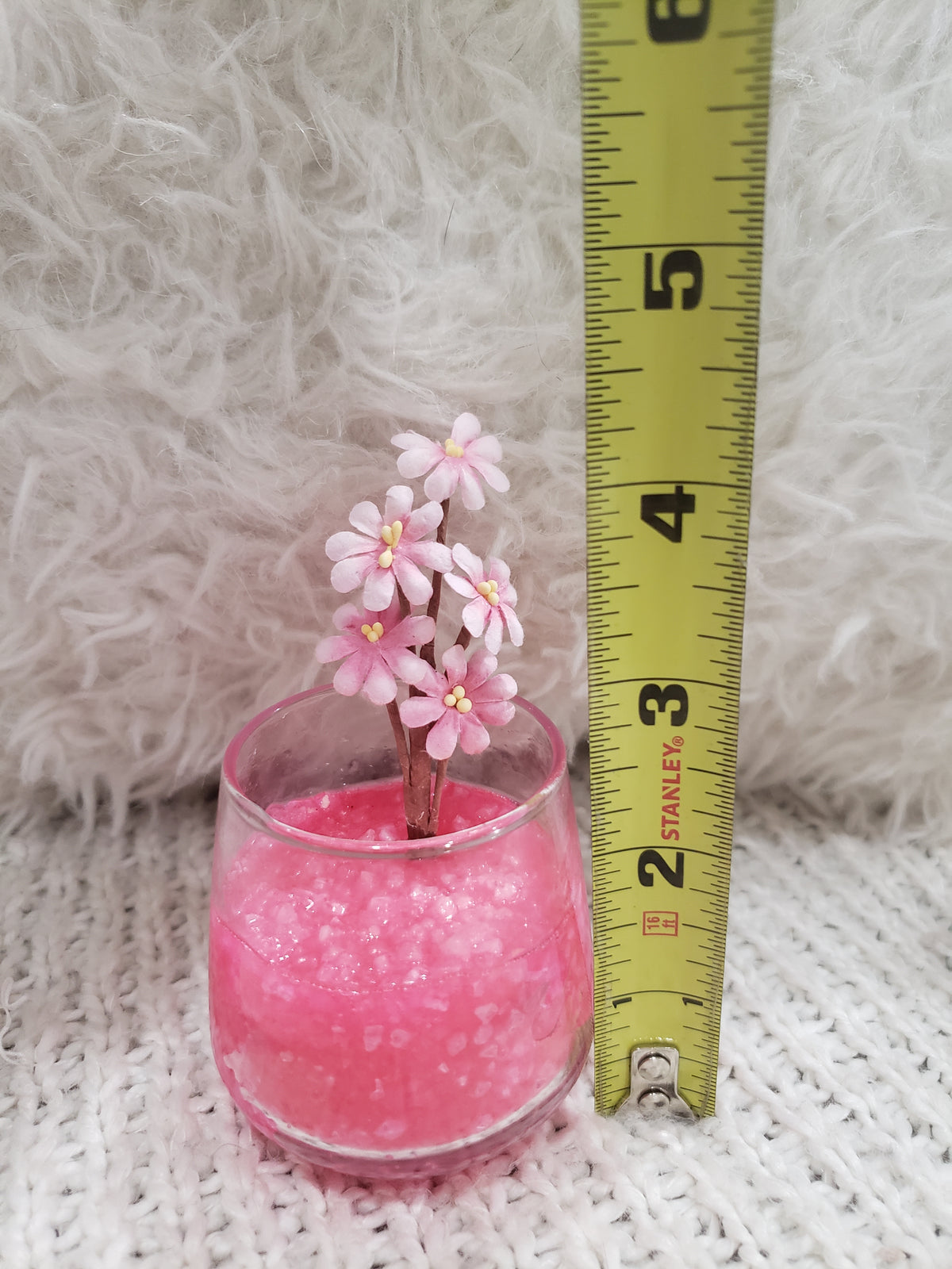 Pip Posh Design Faux Sweet Décor Cherry Blossom Mini Glass Resin Collection