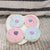 Pip Posh Design Faux Sweet Décor Candy Hearts Sugar Cookies Set of 4 Bakery Collection