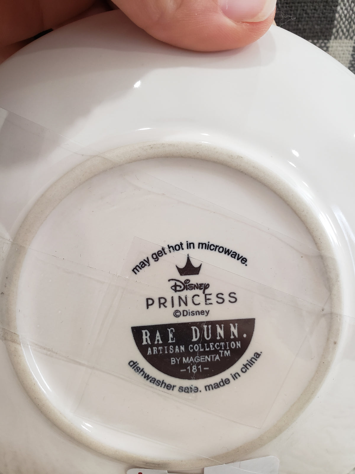 Rae Dunn &quot;Snow White&quot; Double Sided Tea Cup Snow White Disney&#39;s Princess Collection