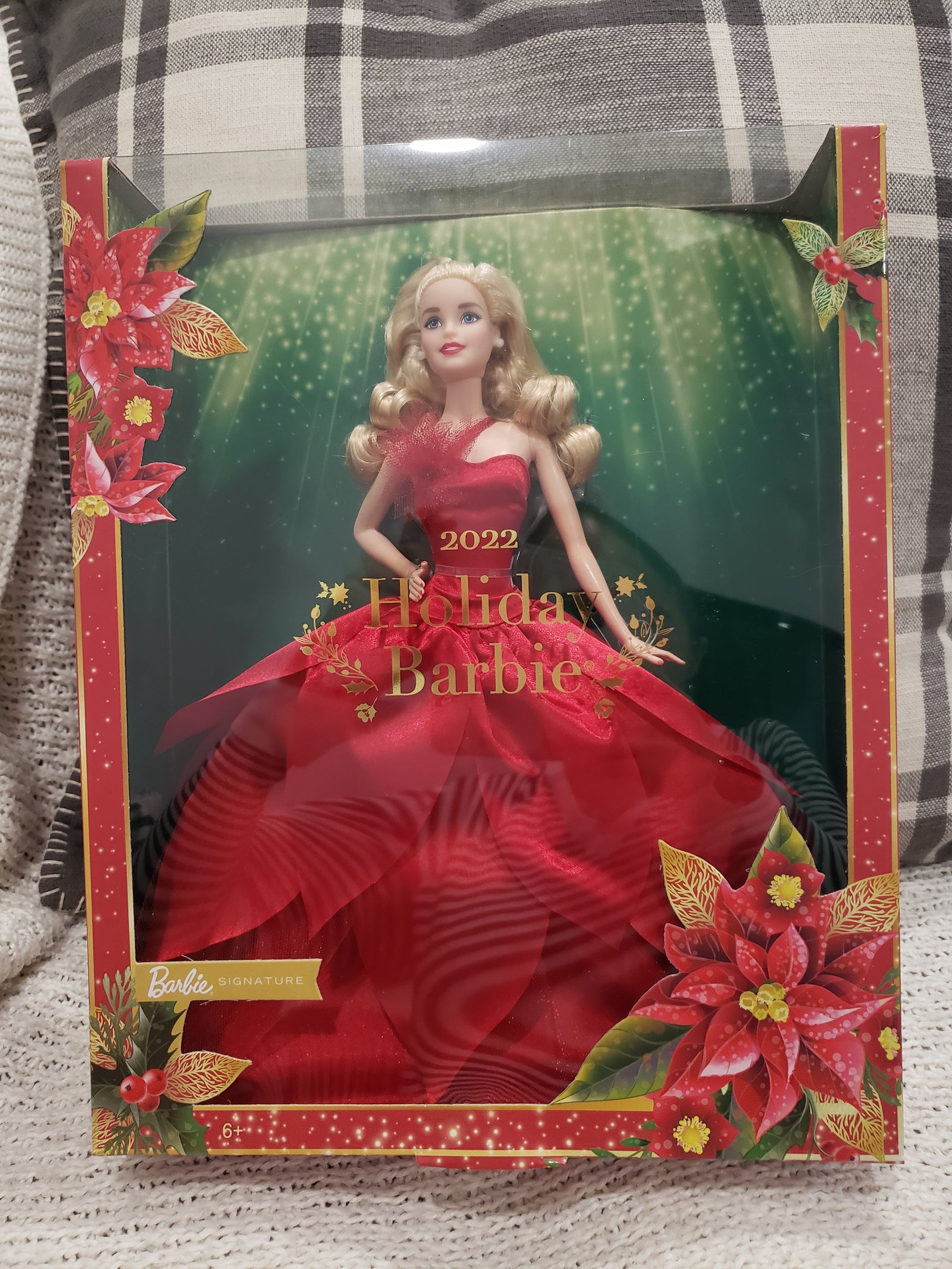 Signature Barbie Doll 2022 Holiday Barbie Collection