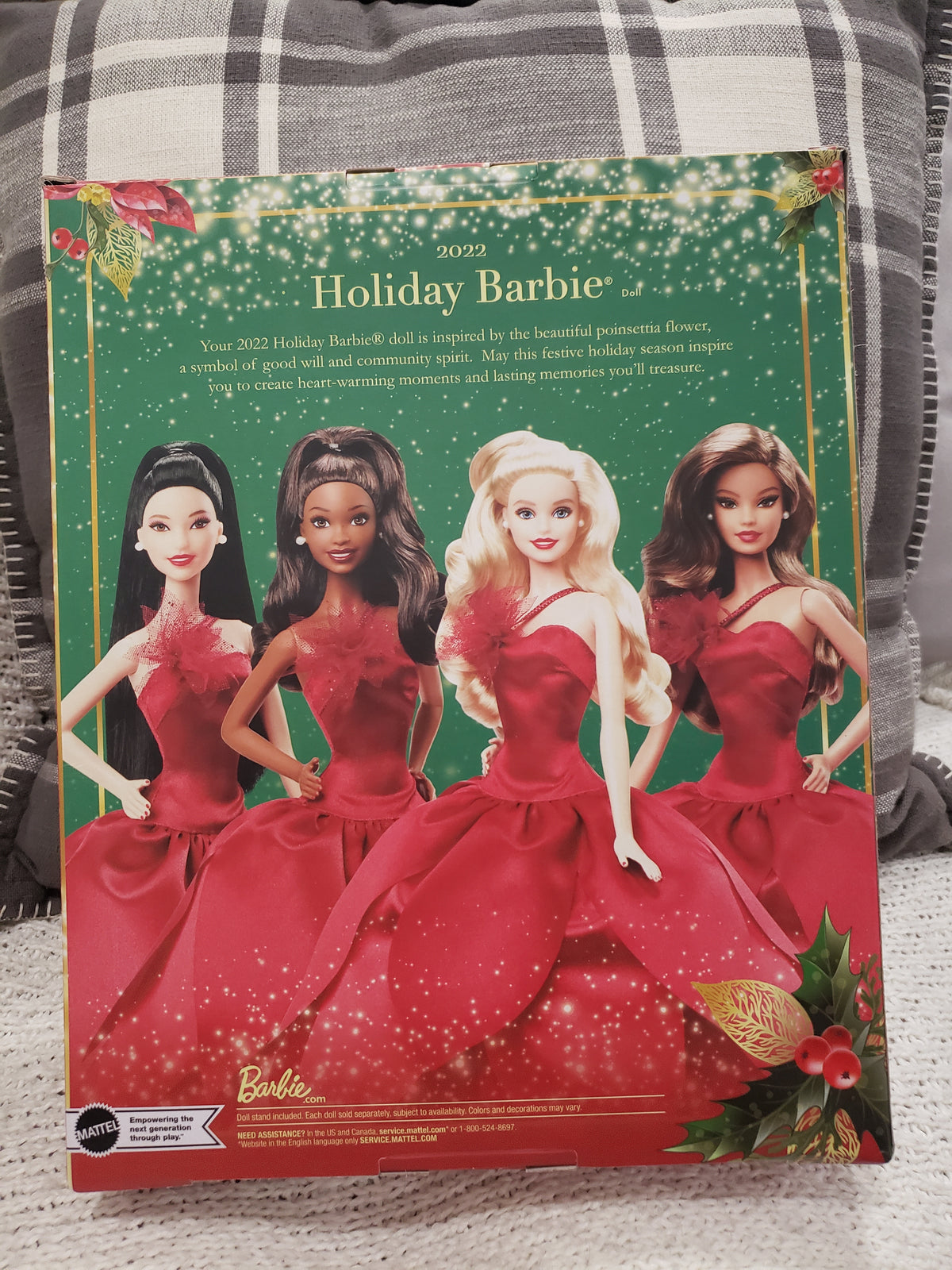 Signature Barbie Doll 2022 Holiday Barbie Collection
