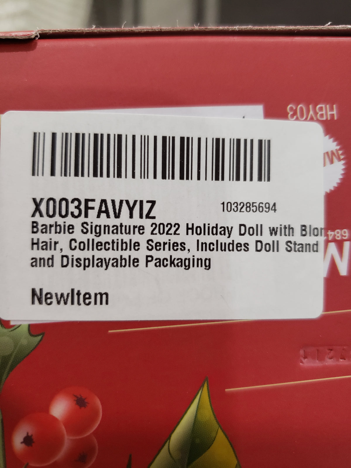 Signature Barbie Doll 2022 Holiday Barbie Collection