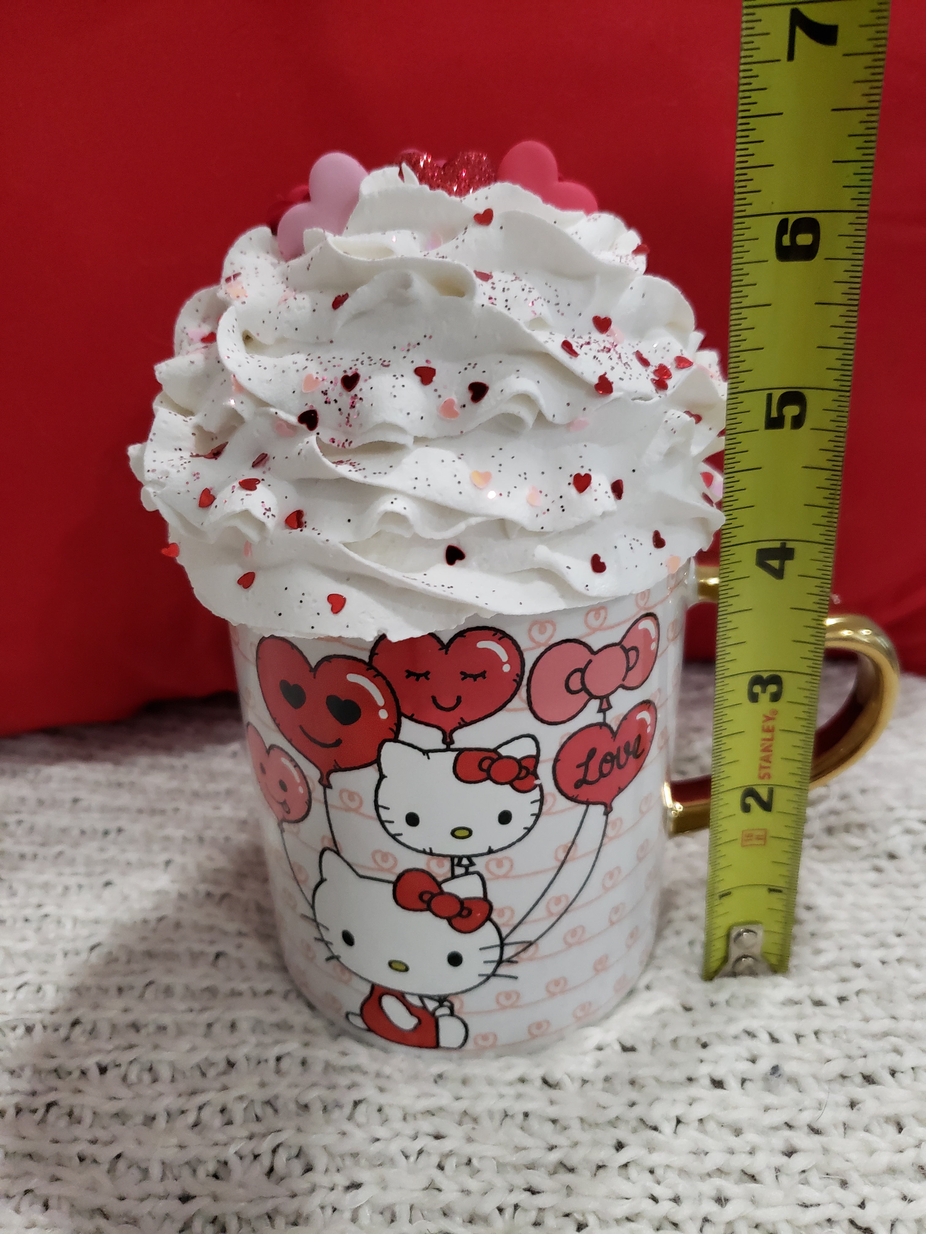 Hello Kitty Mug & Pip Posh Design Faux Sweet Décor Cookie Whipped