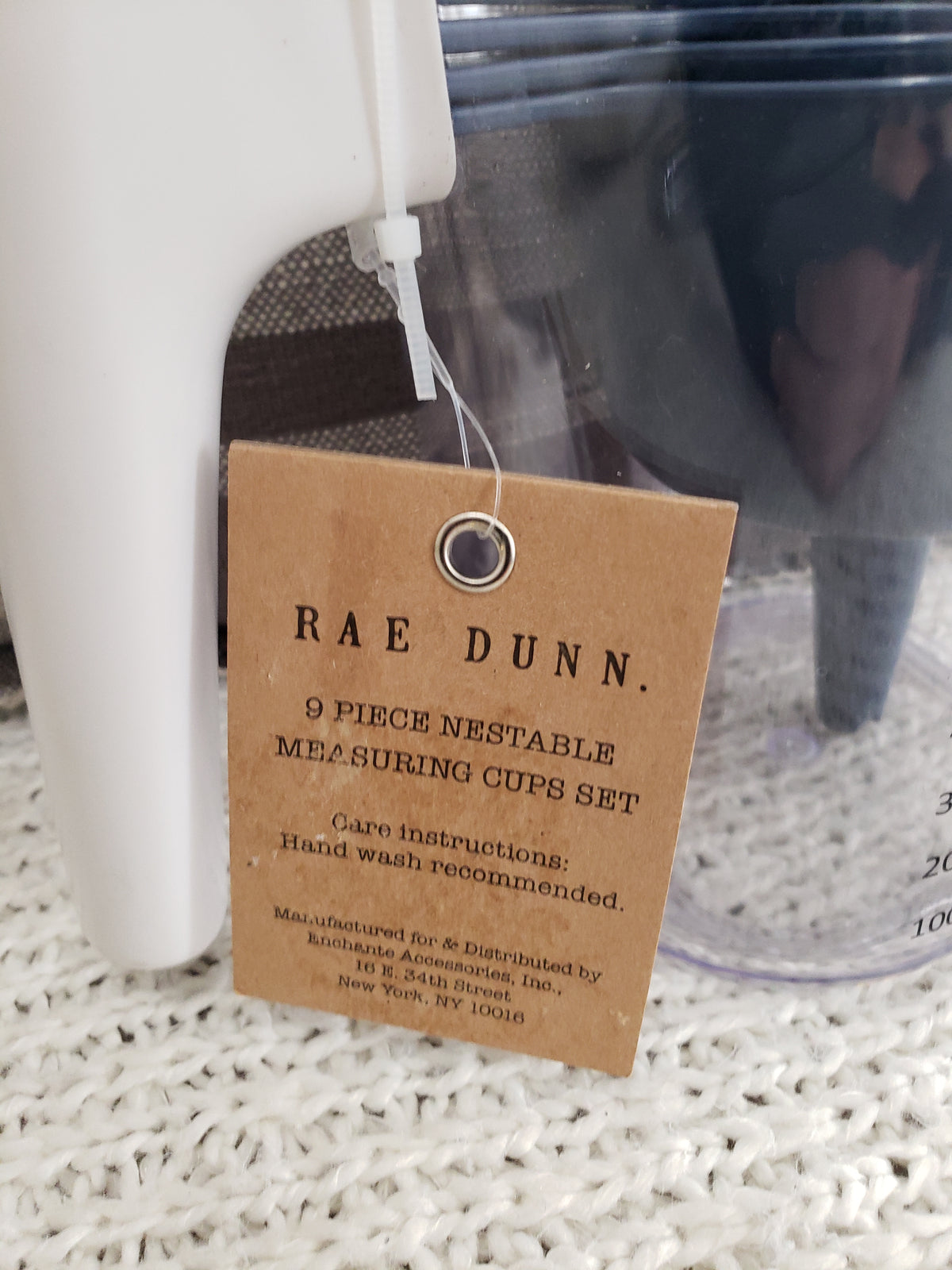 Rae Dunn &quot;Cake&quot; 9 Piece Nestable Measuring Cup Set