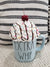 Rae Dunn "Extra Whip" Powder Blue Mug & Pip Posh Design Faux Sweet Décor White Confetti Cherry Chocolate Drizzle Whipped Topper Collection