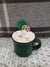 Pip Posh Design Faux Sweet Décor Mini Green Mug & Cinnamon Ivory Shamrock Cookie Latte Collection