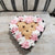 Pip Posh Design Faux Sweet Décor Mini Heart Cookie In A Heart Shaped Metal Baking Pan Bakery Collection