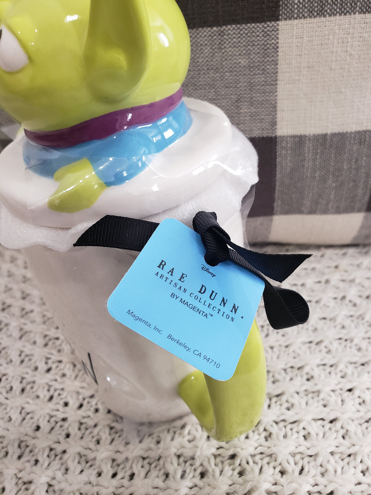 Rae Dunn &quot;The CLAAAAW&quot; Mug &amp; Alien Mug Topper Disney/ Pixar&#39;s Toy Story Collection