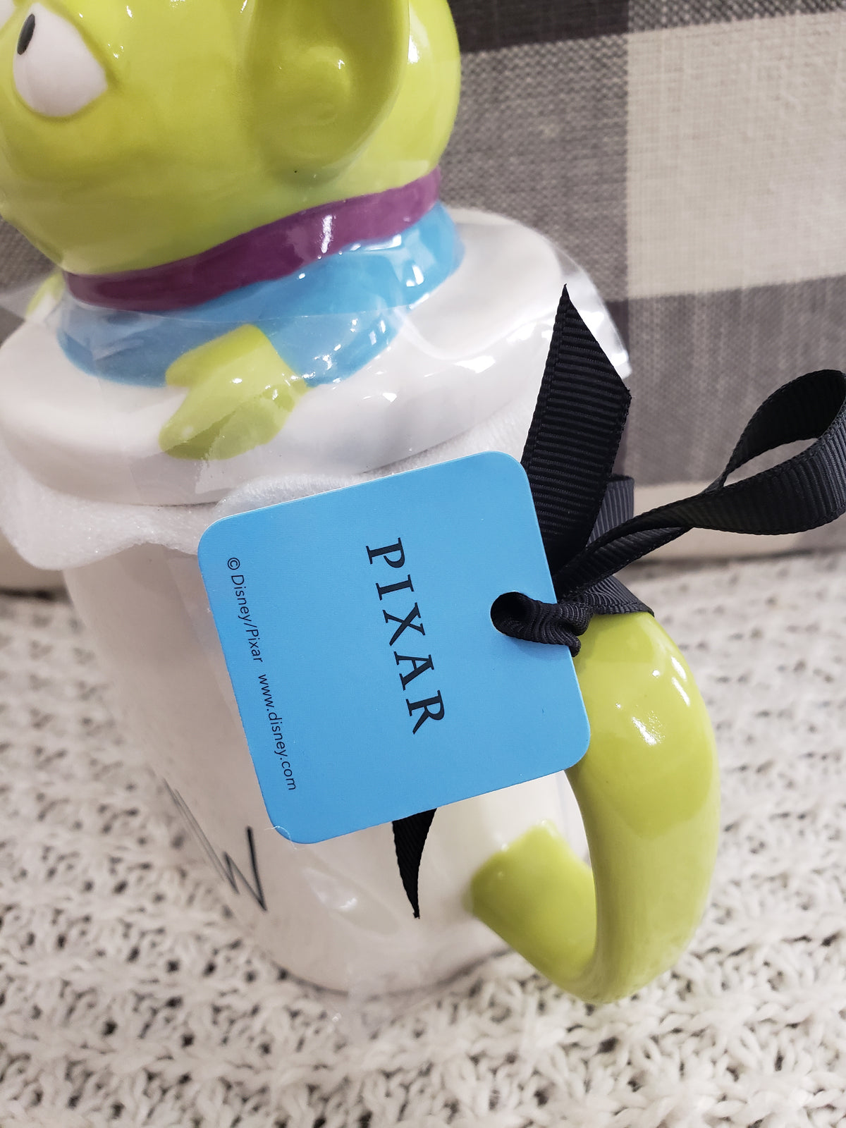 Rae Dunn &quot;The CLAAAAW&quot; Mug &amp; Alien Mug Topper Disney/ Pixar&#39;s Toy Story Collection