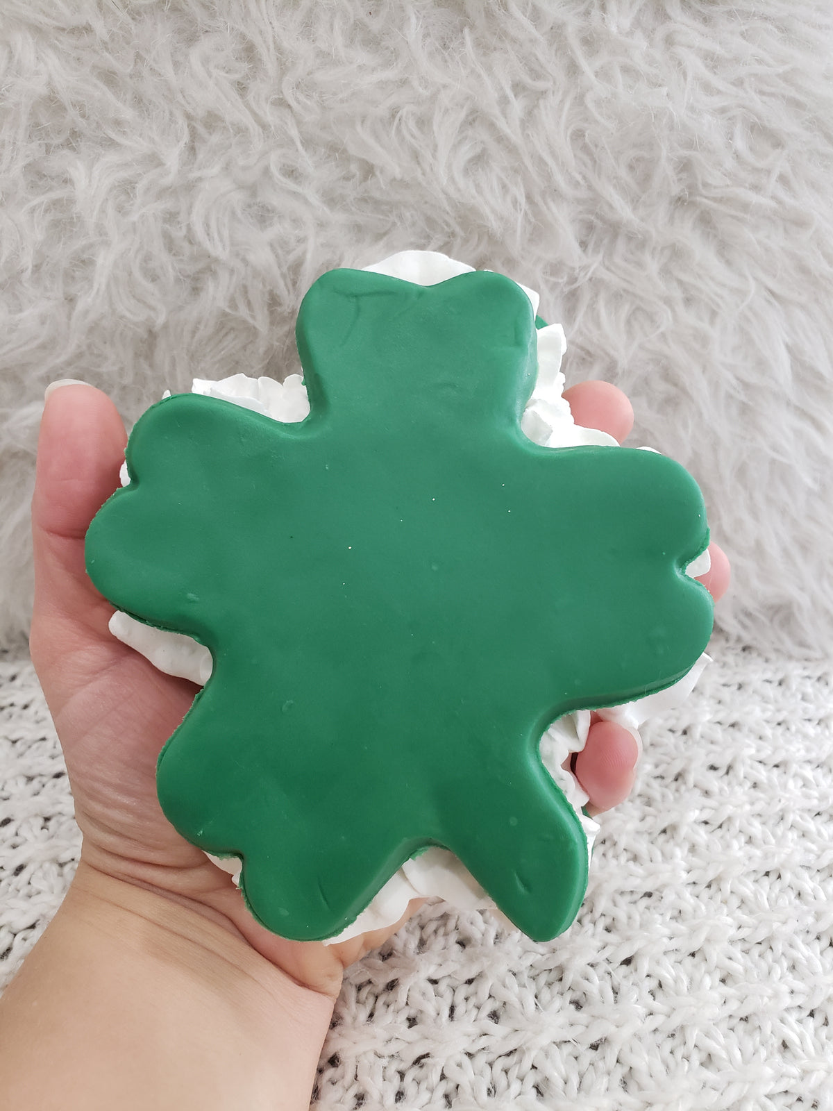 Pip Posh Design Faux Sweet Décor Whipped Shamrock Cookie Bakery Collection
