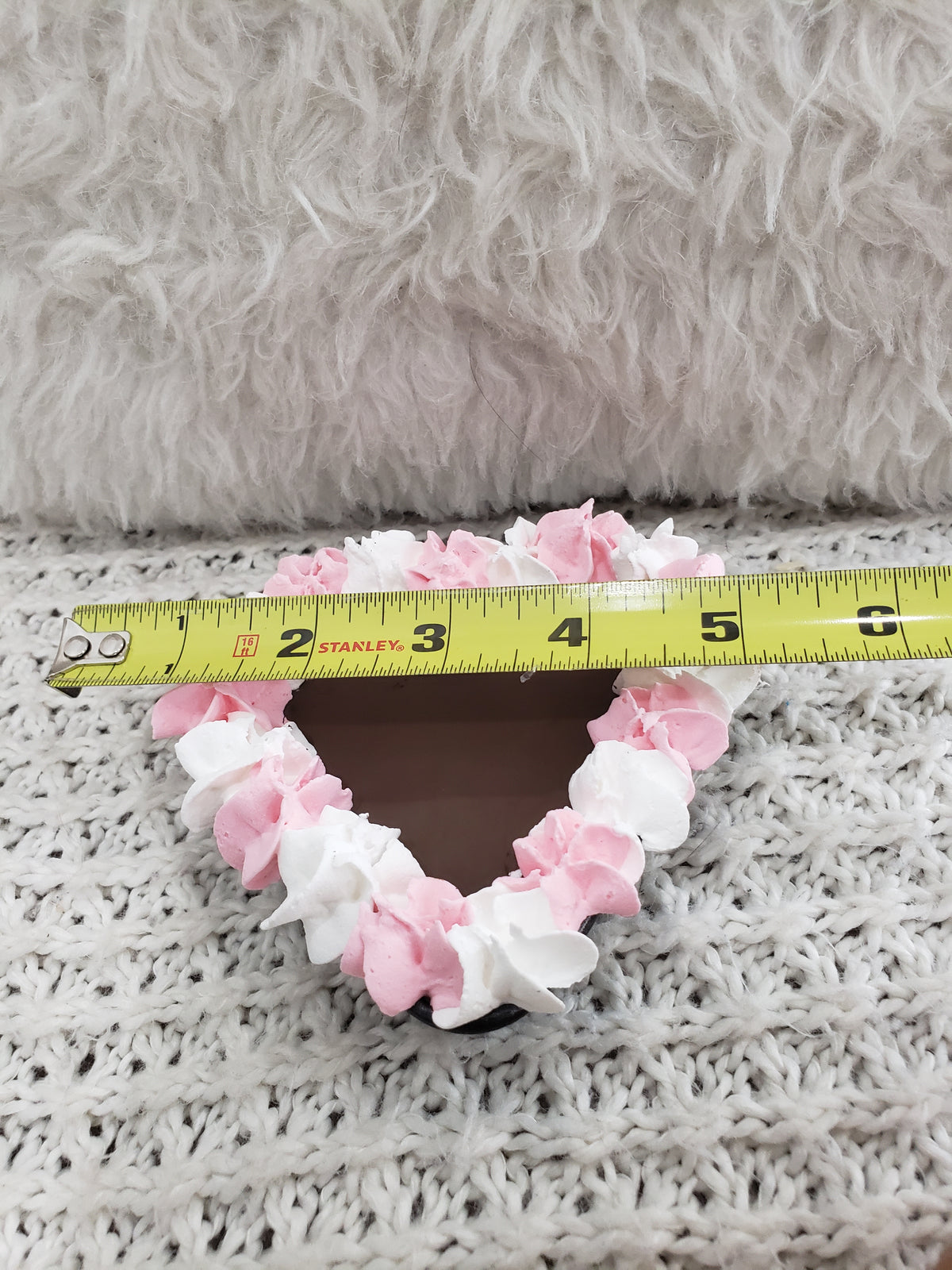 Pip Posh Design Faux Sweet Décor Mini Heart Chocolate Cookie In A Heart Shaped Metal Baking Pan Bakery Collection