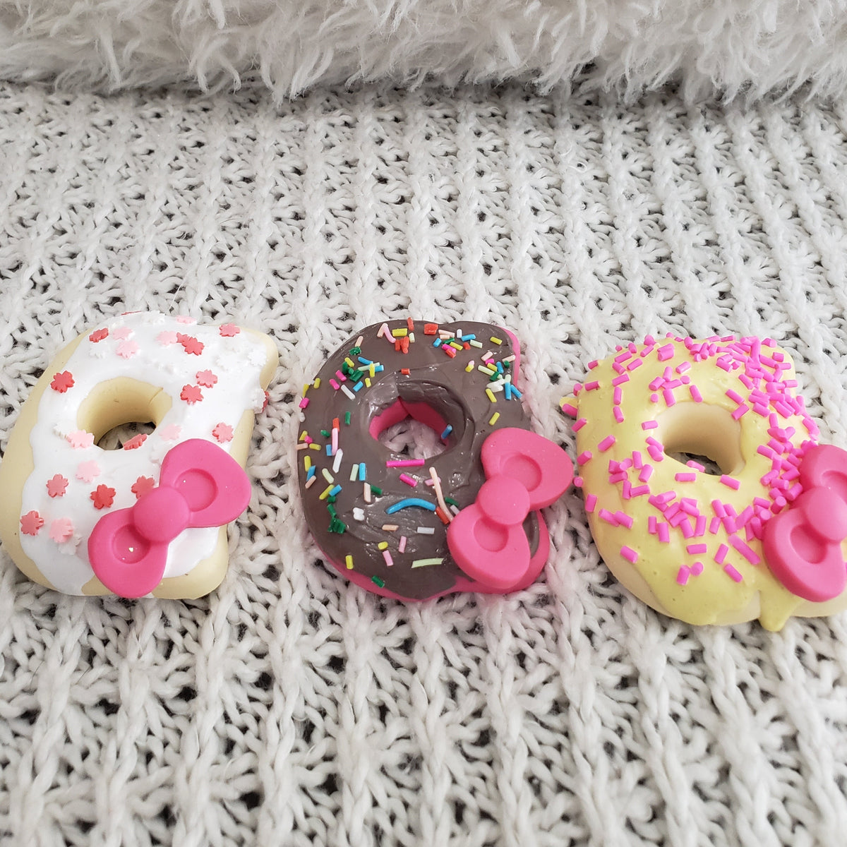 Pip Posh Design Faux Sweet Décor Hello Kitty Decorative Donuts HK Bakery Collection