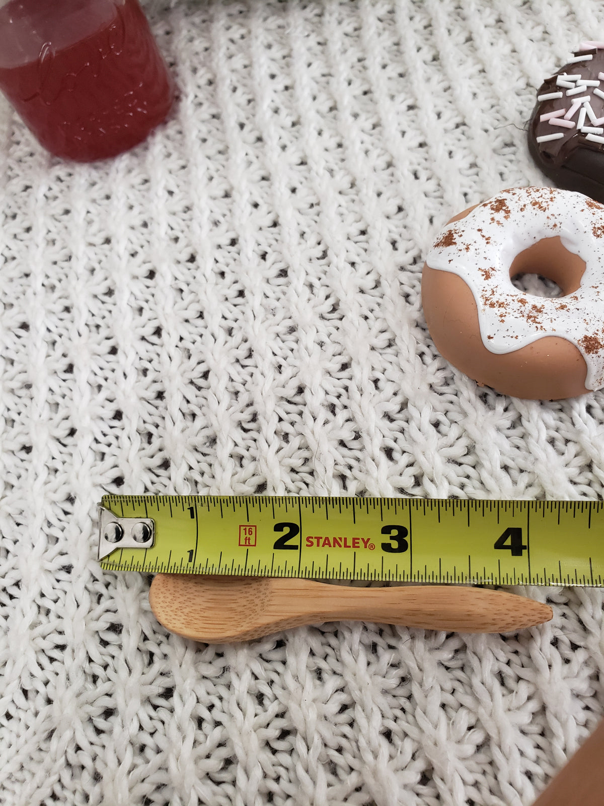 Pip Posh Design Faux Sweet Décor Mini Glass Jelly Mason Jar &amp; Donuts Bundle