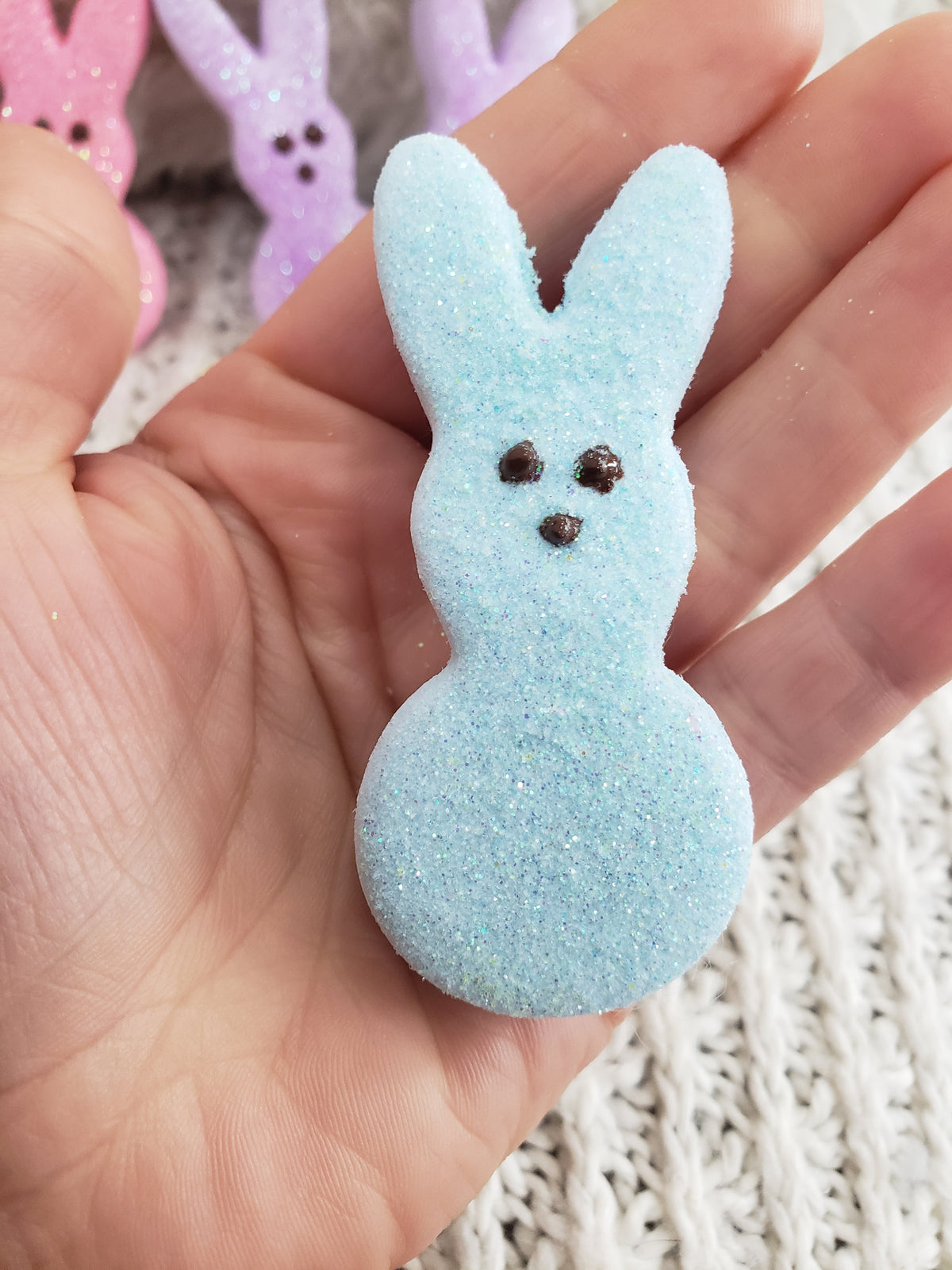 Pip Posh Design Faux Sweet Décor Mini Bunny Peeps Bundle Set Of 8 Tier Décor Spring Collection