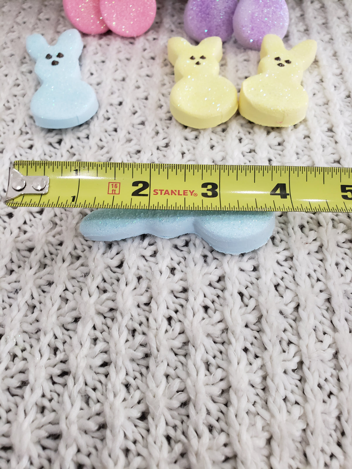 Pip Posh Design Faux Sweet Décor Mini Bunny Peeps Bundle Set Of 8 Tier Décor Spring Collection