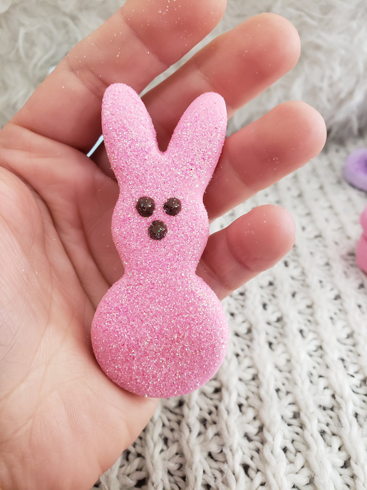 Pip Posh Design Faux Sweet Décor Mini Bunny Peeps Tier Décor Spring Collection