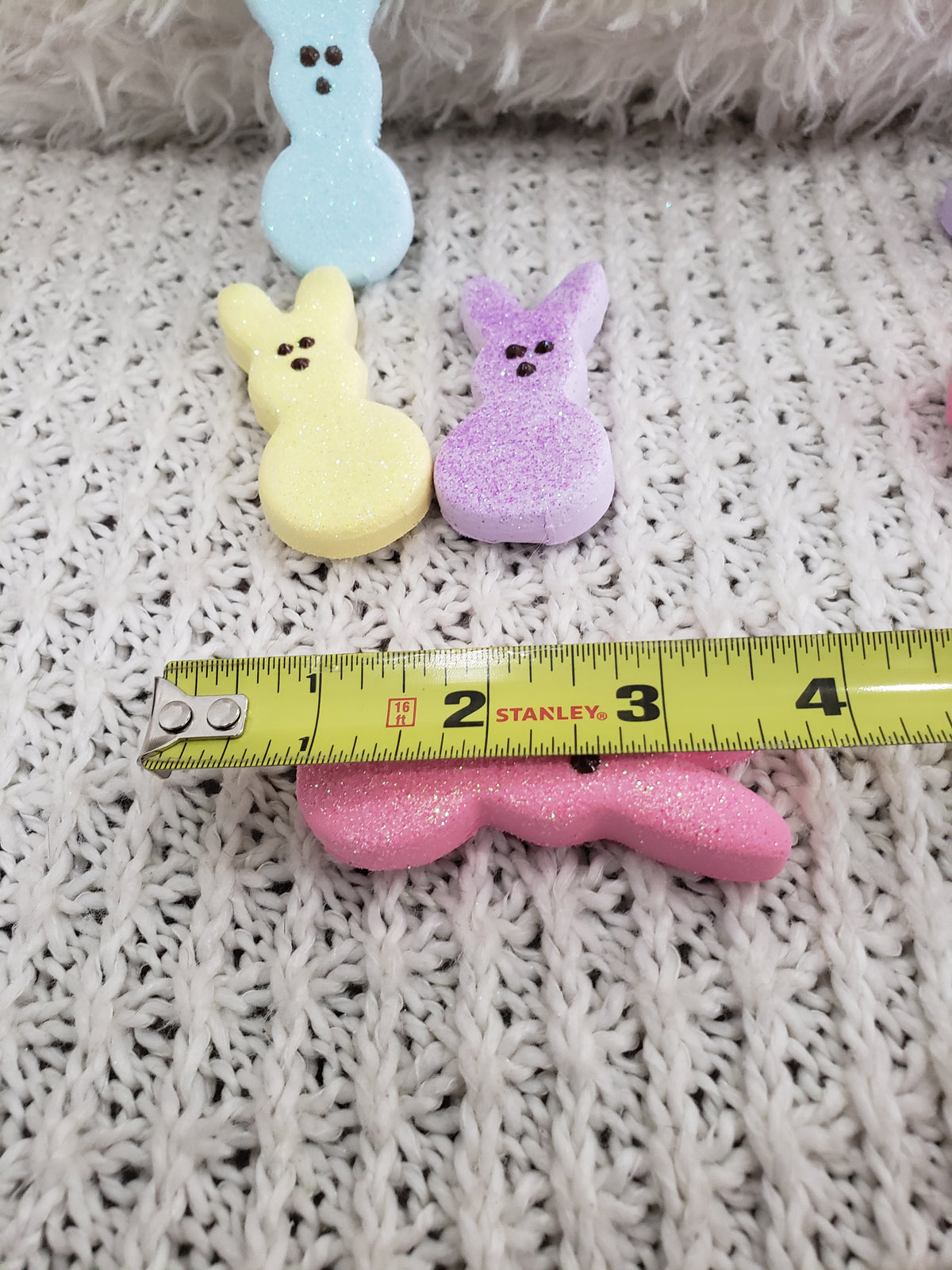 Pip Posh Design Faux Sweet Décor Mini Bunny Peeps Tier Décor Spring Collection