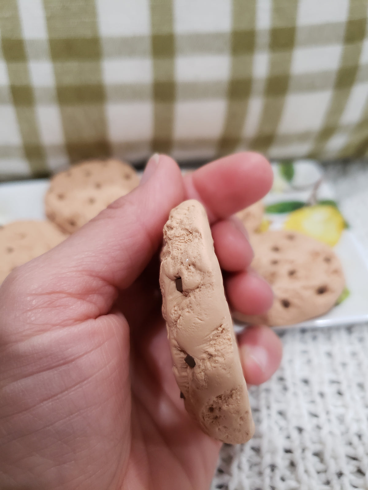 Pip Posh Design Faux Sweet Décor Chocolate Chip Cookies Set of 5 Bakery Collection