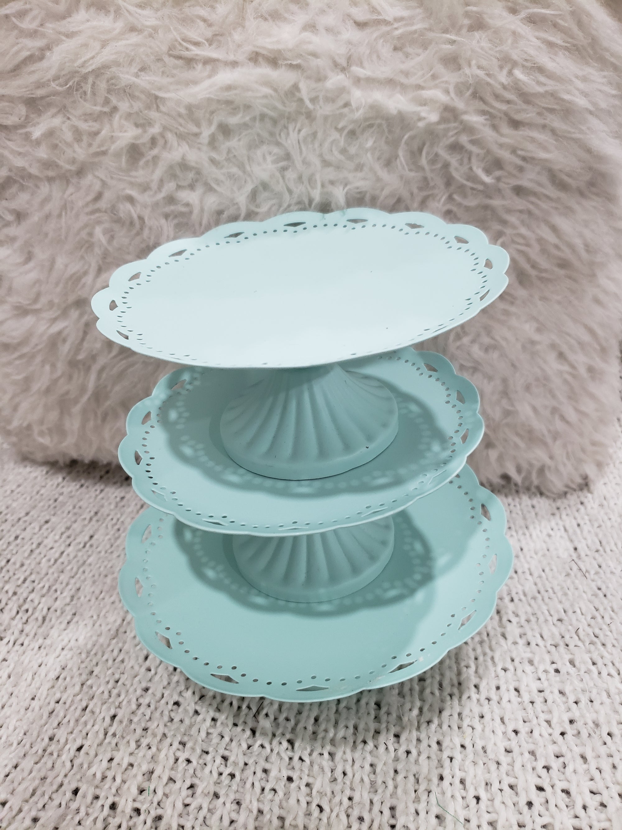 Decorative Pedestal Cupcake/ Cake Stands Set of 3