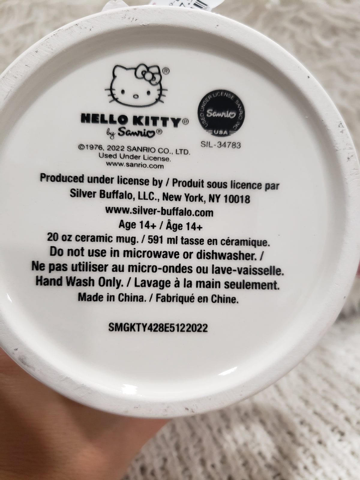 Colorful 20 oz Hello Kitty Double Sided Mug HK Collection