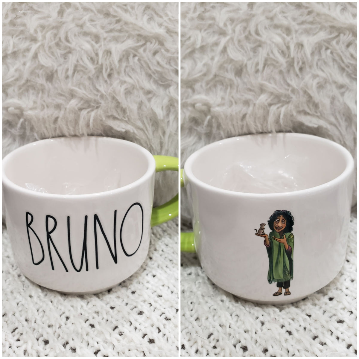 Rae Dunn &amp;quot;Bruno&amp;quot; Double Sided Round Mug Disney&amp;#39;s Encanto Collection ...