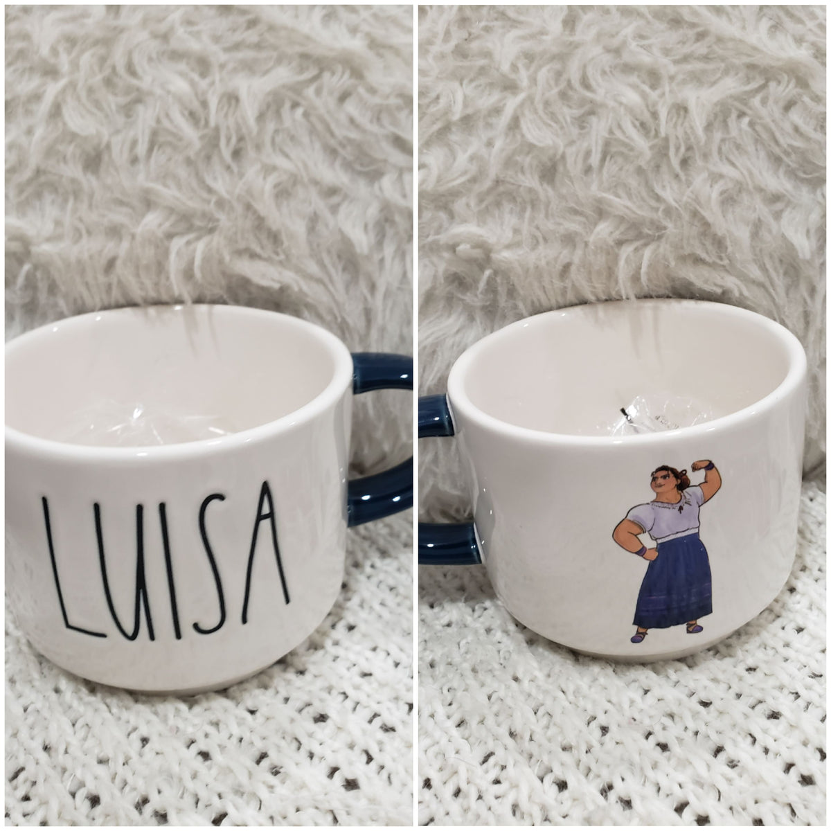 Rae Dunn &quot;Luisa&quot; Round Double Sided Mug Disney&#39;s Encanto Collection