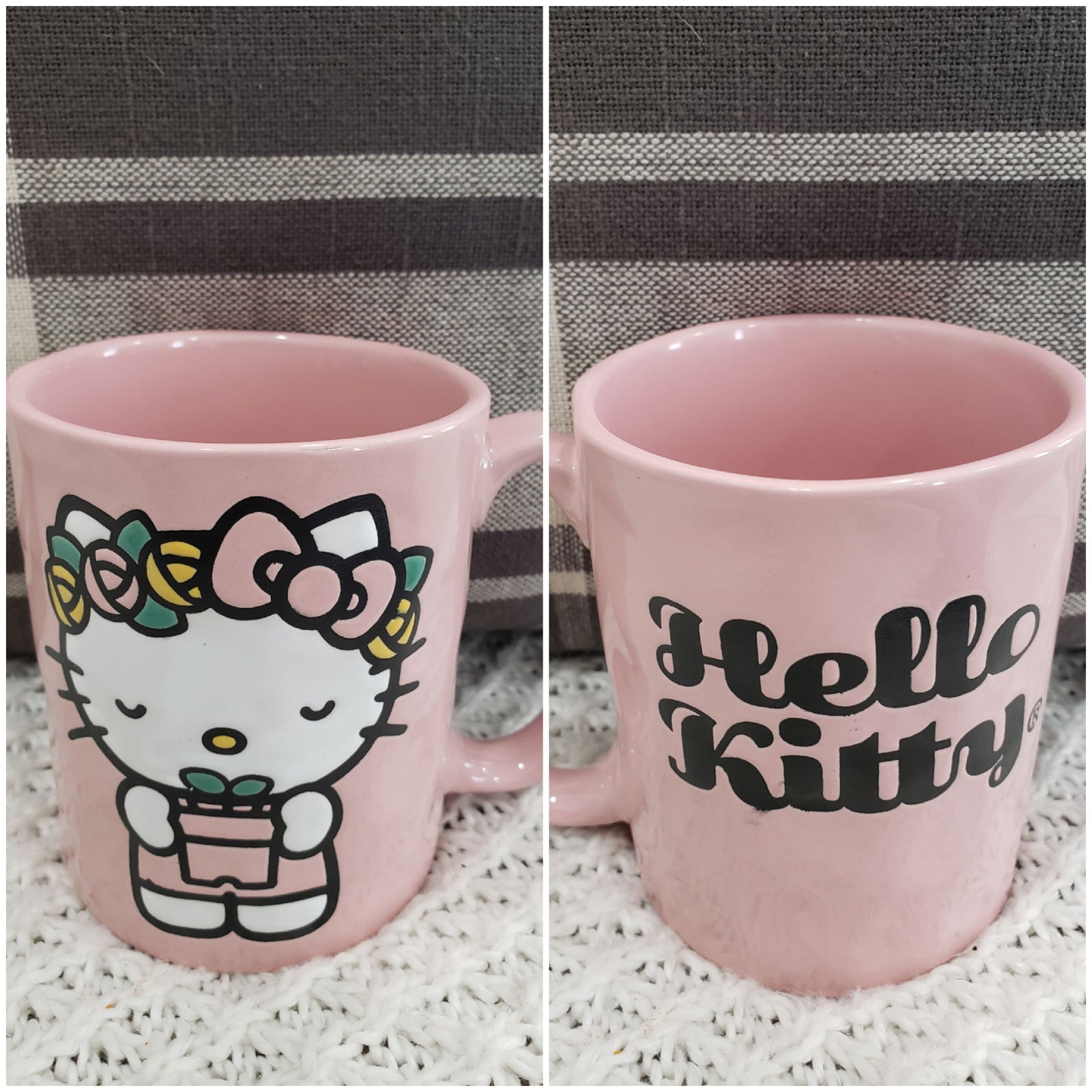Hello Kitty Flower Child Pink Double Sided 15 oz Mug Hk Collection