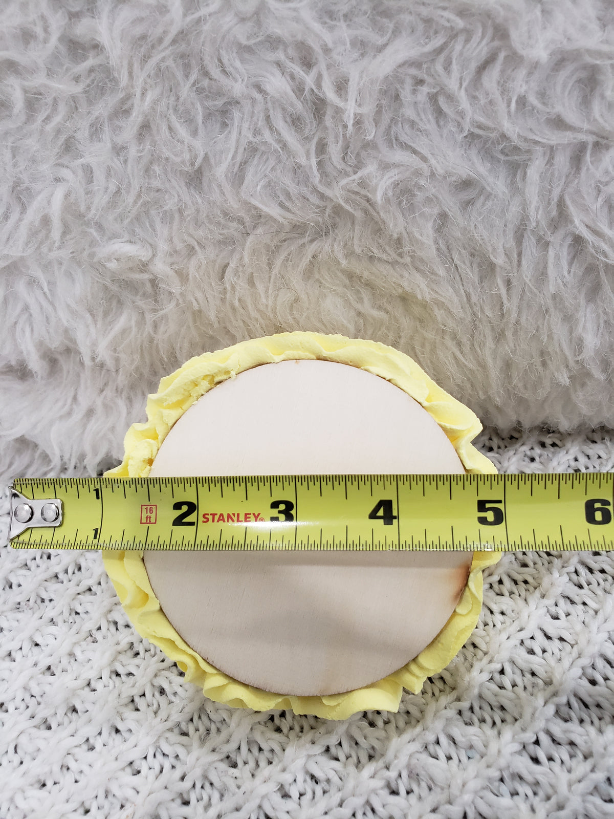 Pip Posh Design Faux Sweet Décor Lemon Raspberry Yellow Mug Topper Spring Collection