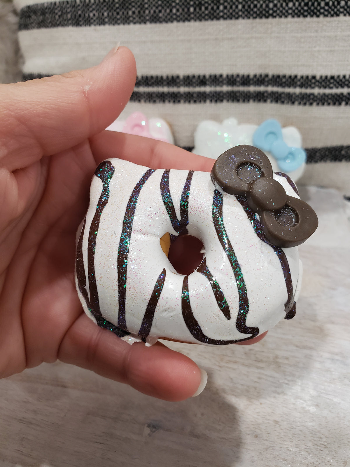 Pip Posh Design Faux Sweet Décor Hello Kitty Donut Assortment Set Of 3 Hk Collection