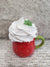 Pip Posh Design Faux Sweet Décor Mini Strawberry Mug & White Whipped Topper Spring Collection