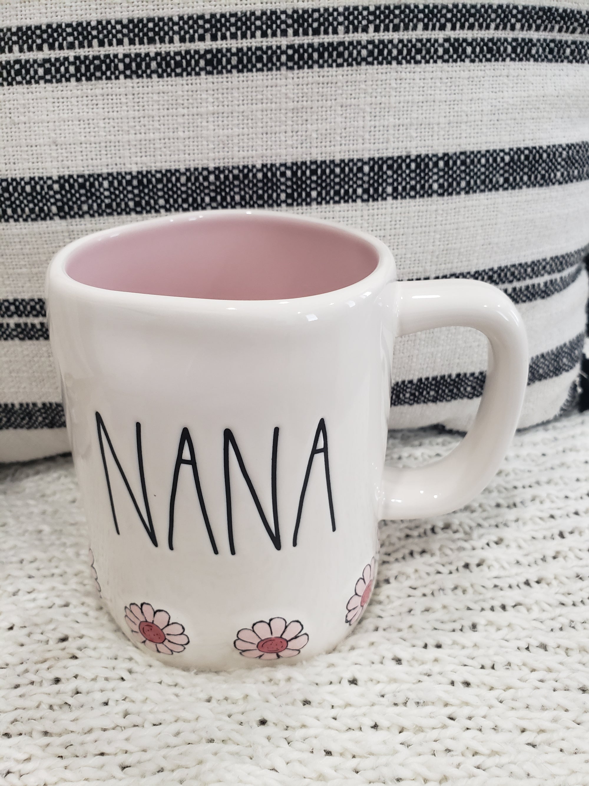 Rae Dunn "Nana" Flowers At The Bottom Mug Collection