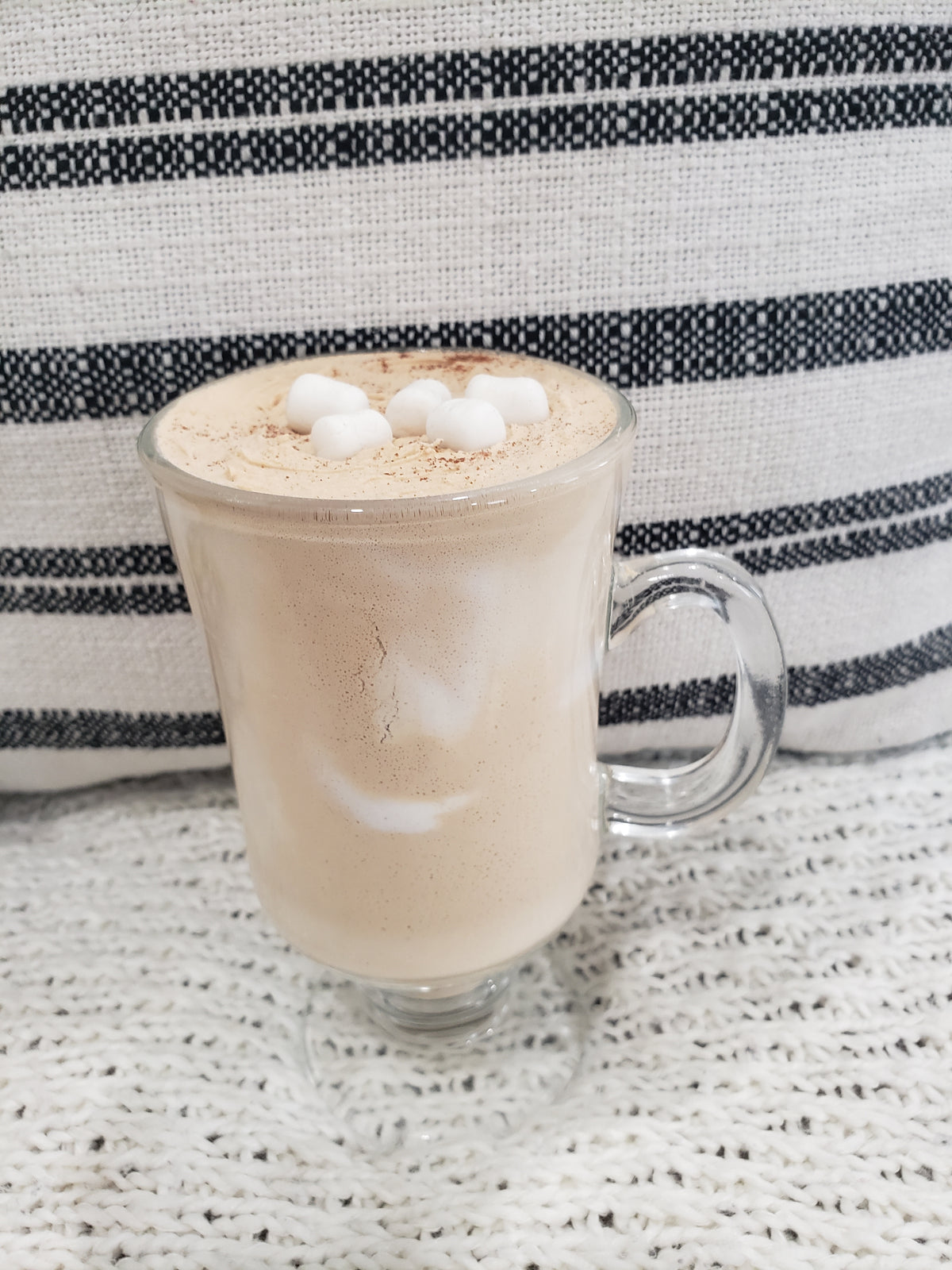 Pip Posh Design Faux Sweet Décor Hot Chocolate &amp; Marshmallows Glass Collection