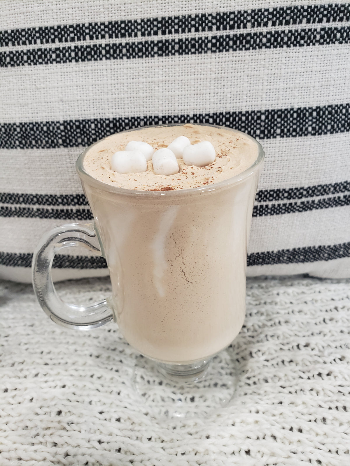 Pip Posh Design Faux Sweet Décor Hot Chocolate &amp; Marshmallows Glass Collection