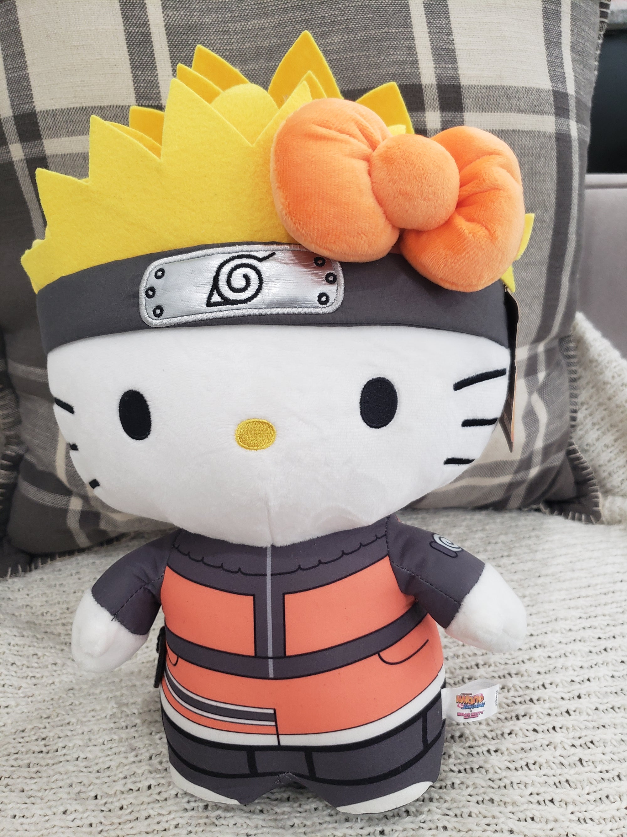 Kidrobot Hello Kitty Naruto Shippuden Plush Doll Shonen Jump Hk Collection