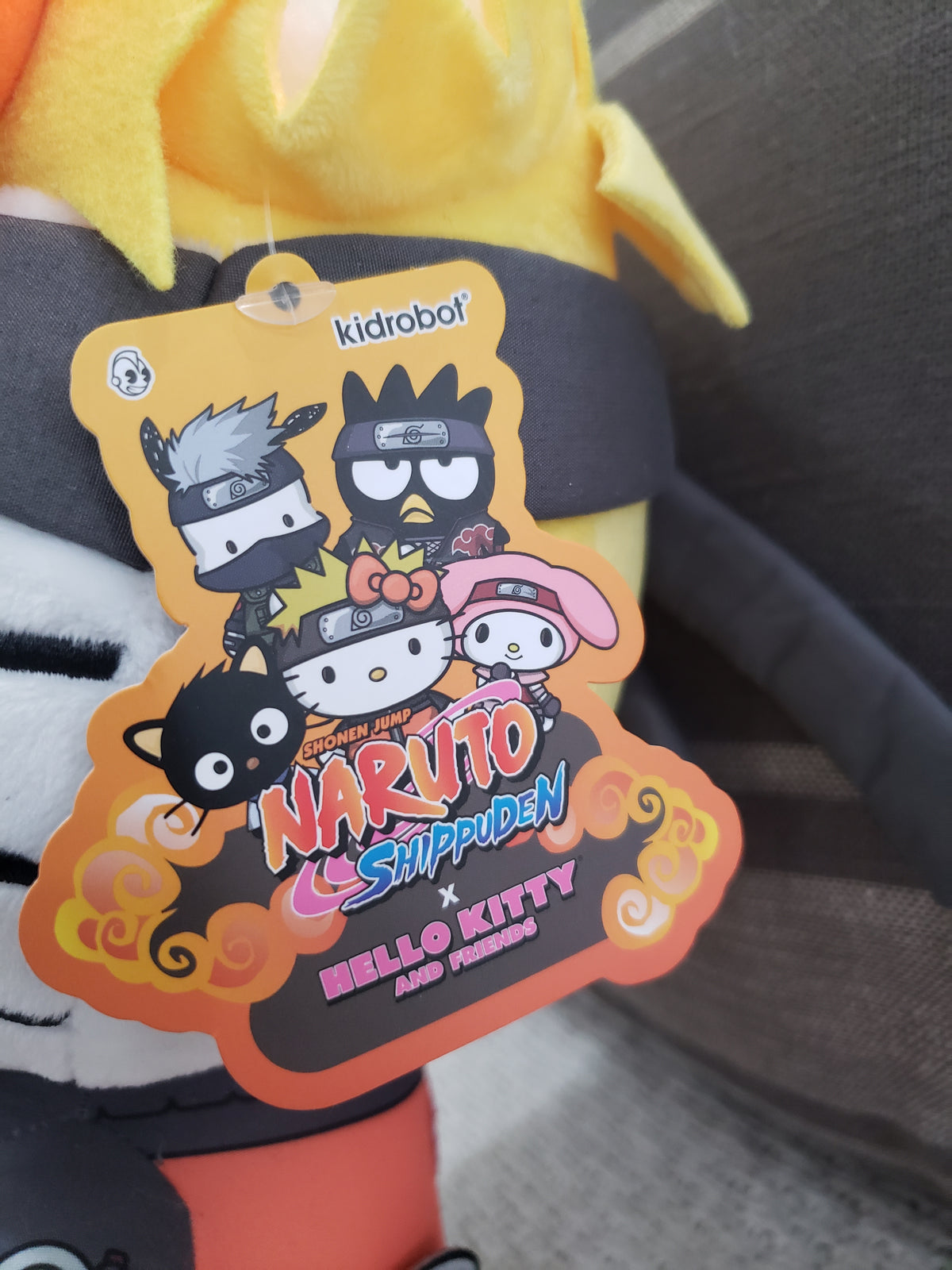Kidrobot Hello Kitty Naruto Shippuden Plush Doll Shonen Jump Hk Collection
