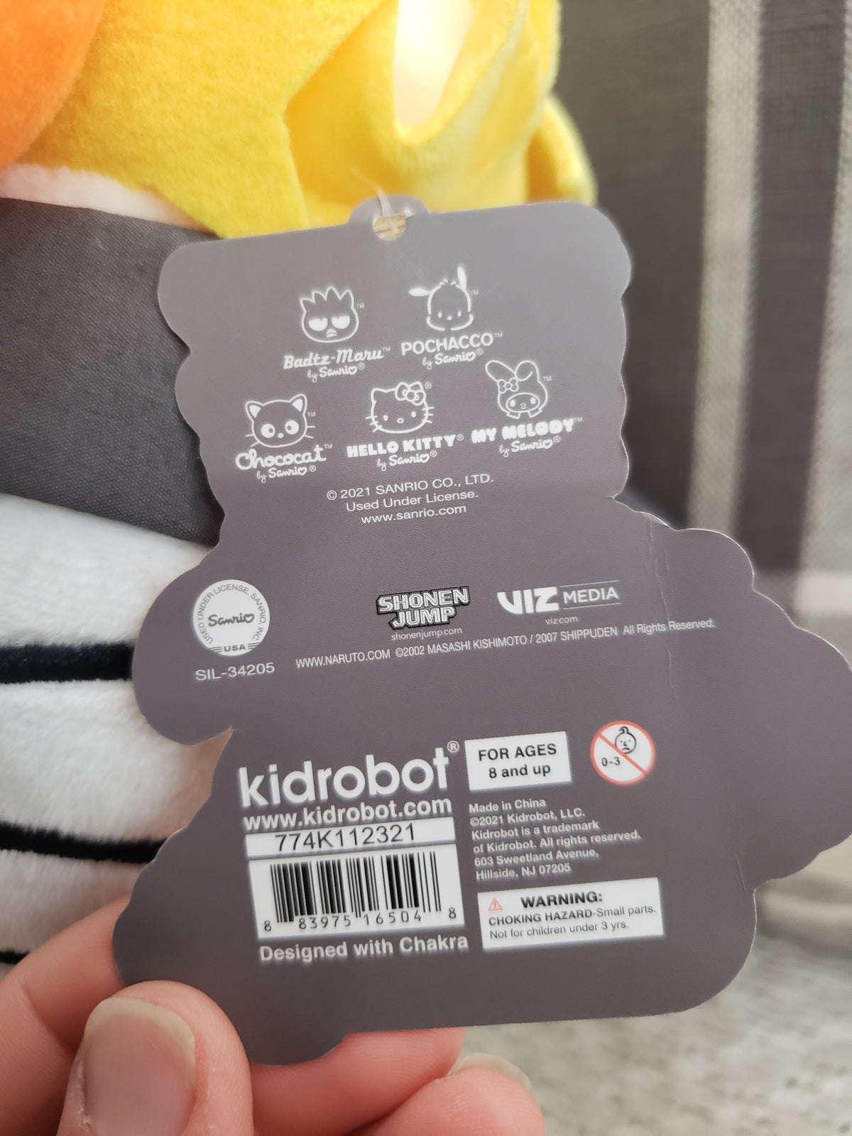 Kidrobot Hello Kitty Naruto Shippuden Plush Doll Shonen Jump Hk Collection