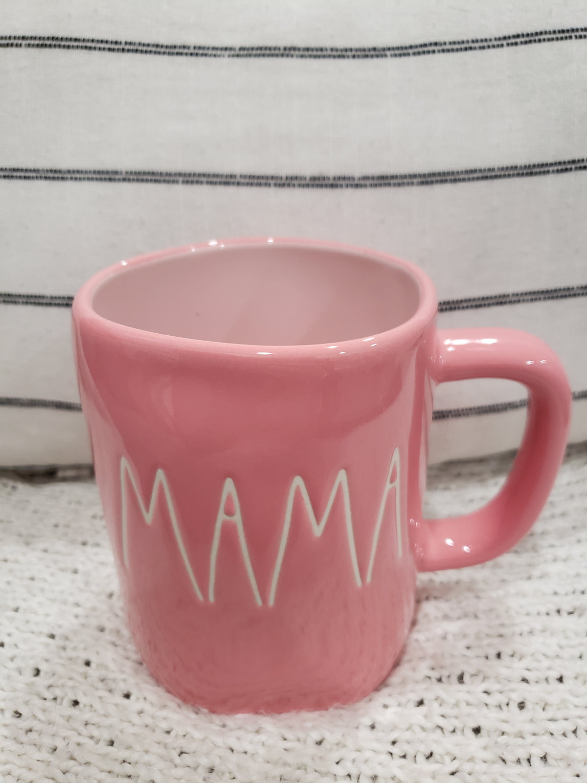 Rae Dunn &quot;Mama&quot; Peachy Pink Mug Collection
