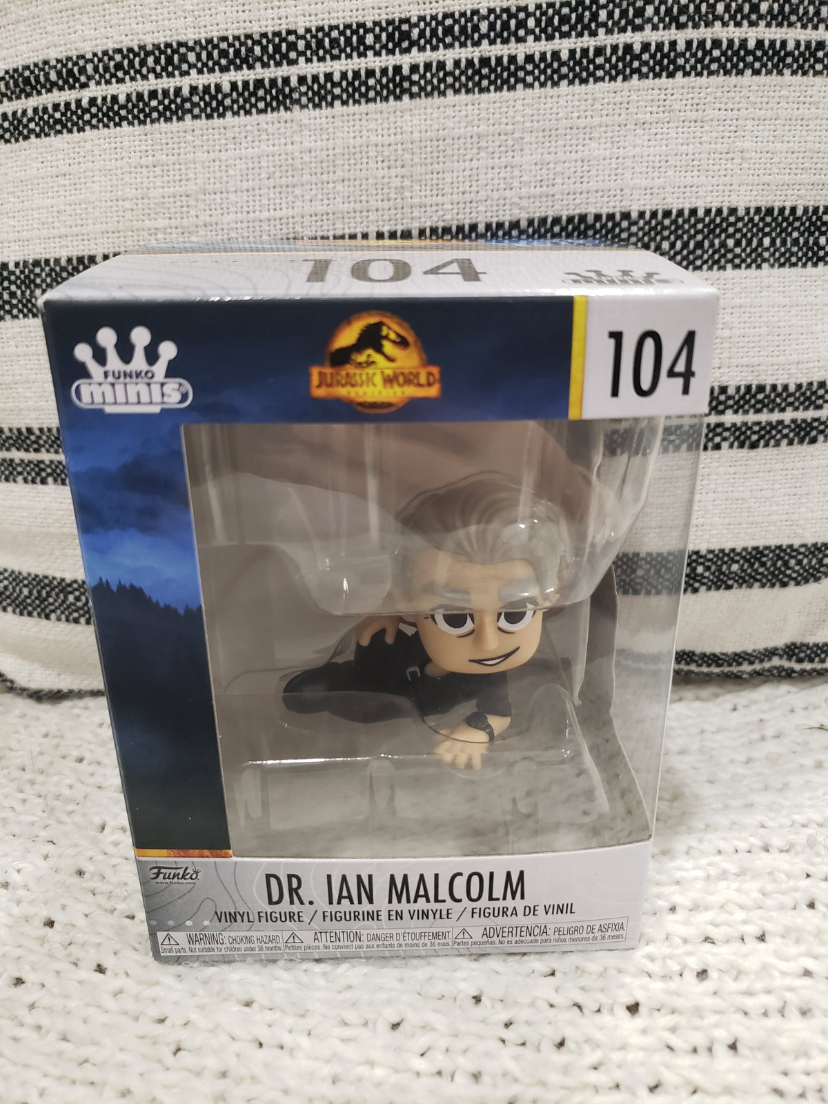 Funko Minis &quot;Dr. Ian Malcom&quot; Vinyl Figurine #104 Jurassic World Collection