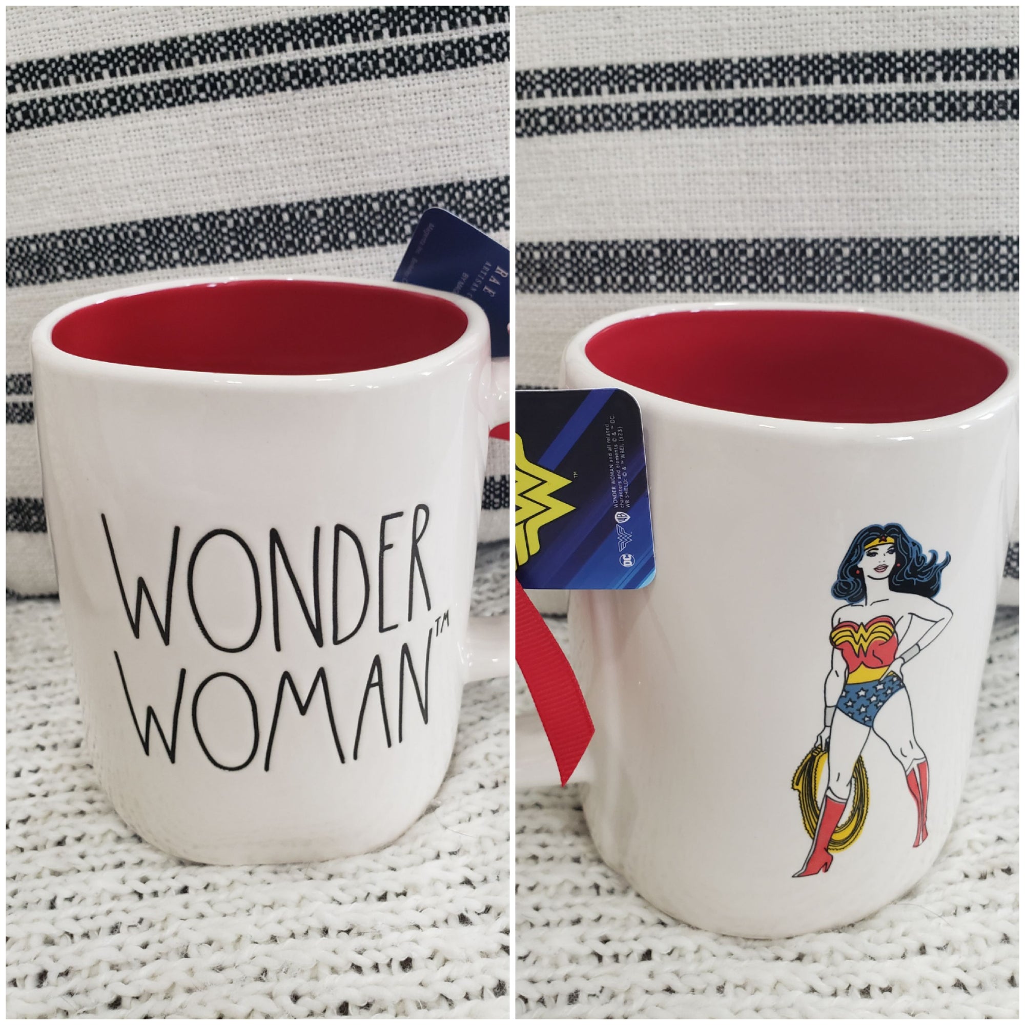 Rae Dunn "Wonder Woman" Double Sided Mug DC Collection