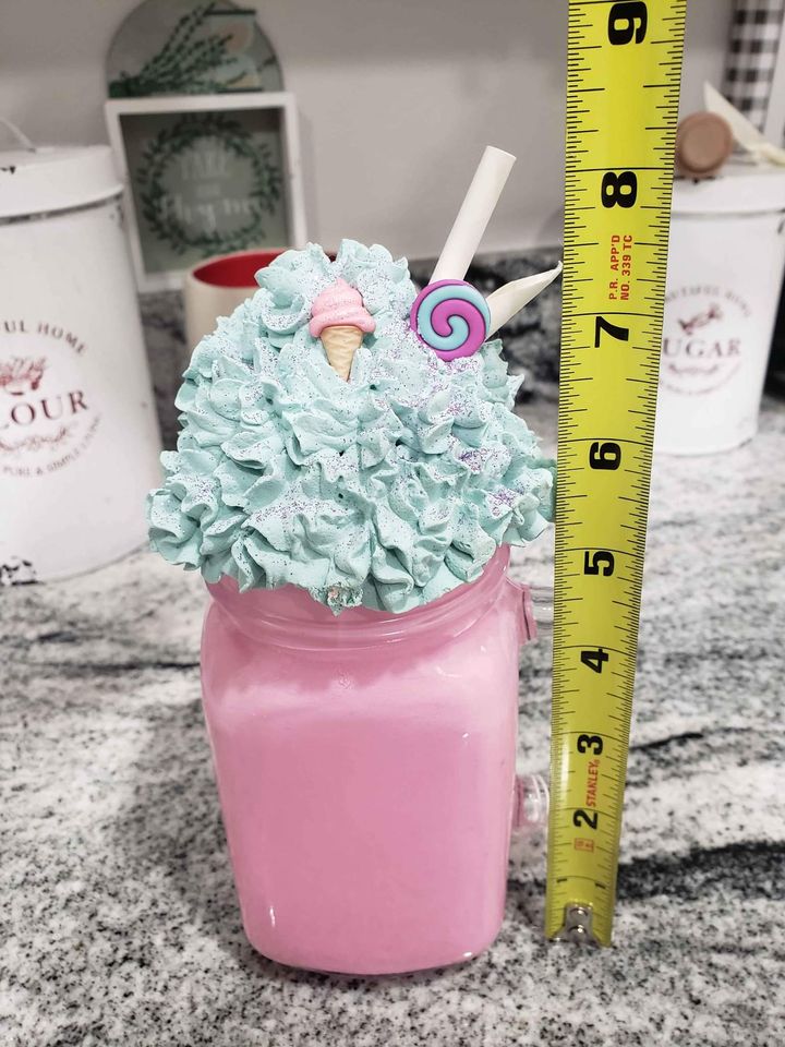 Pip Posh Design Faux Sweet Décor Whipped Cotton Candy Sundae Desert Collection
