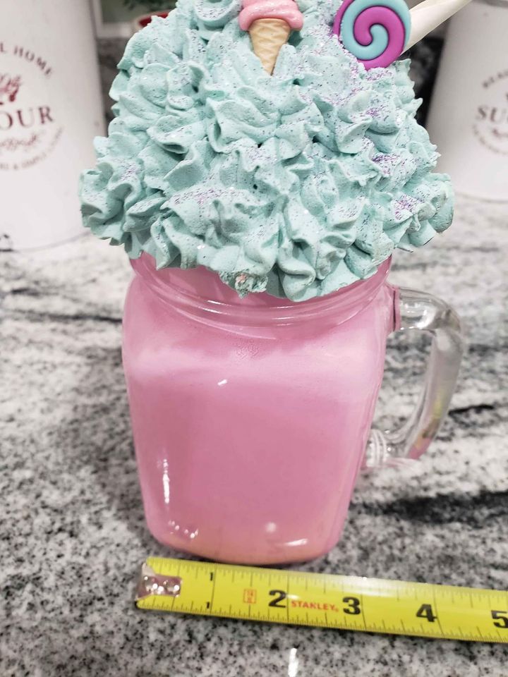 Pip Posh Design Faux Sweet Décor Whipped Cotton Candy Sundae Desert Collection