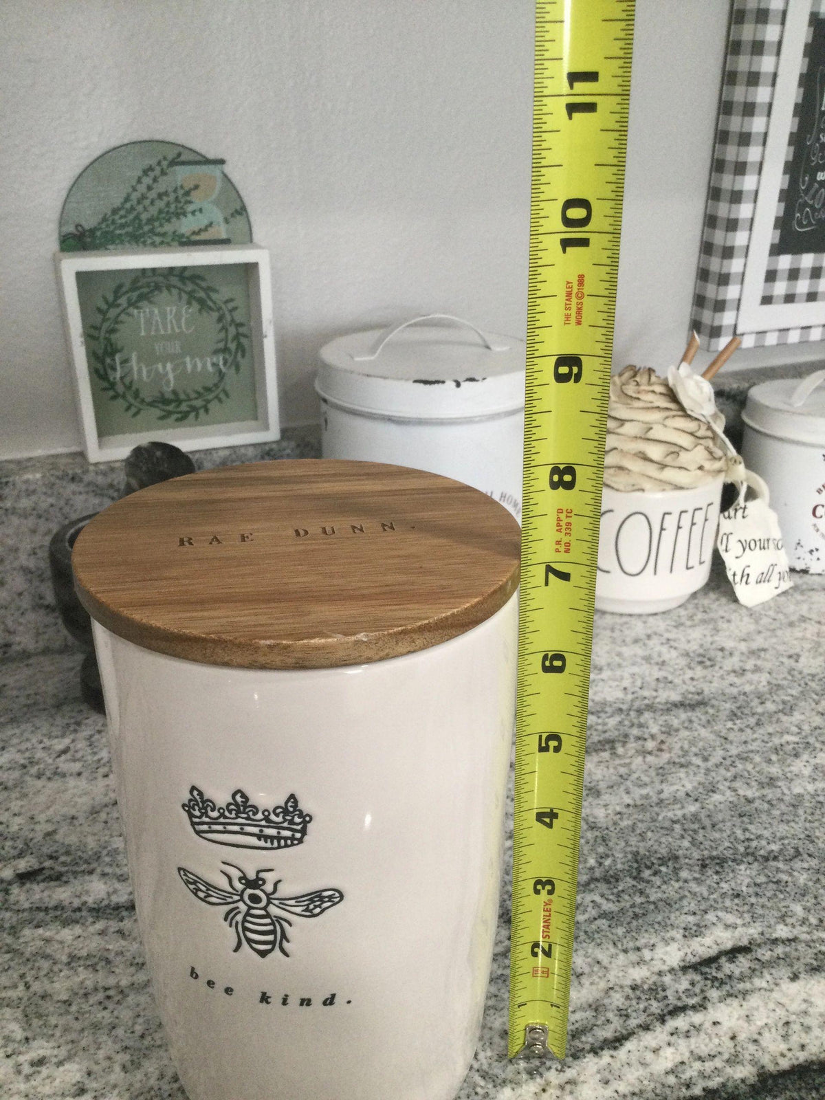 Rae Dunn &quot;Bee Kind&quot; White Icon Cellar Collection