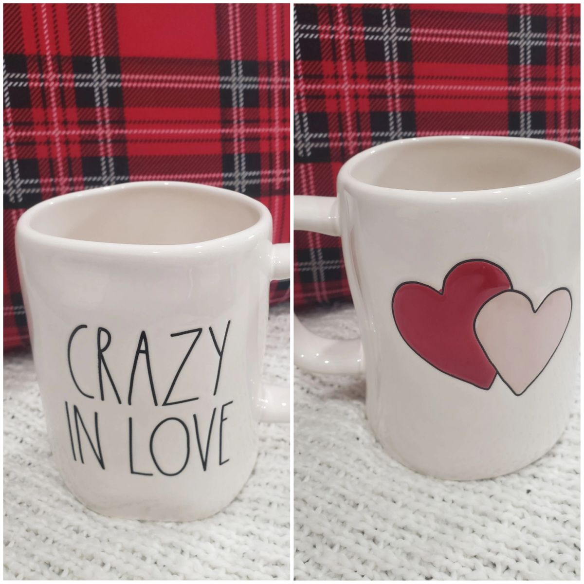 Rae Dunn &quot;Crazy In Love&quot; Double Sided Mug Collection