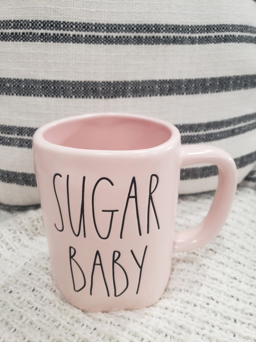 Rae Dunn "Sugar Baby" Powder Pink Mug Collection